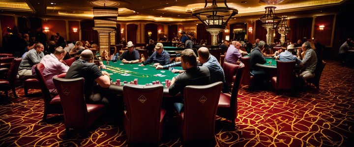 Boivin at the 2025 WSOP with a commanding lead in the $250K SHR tournament.