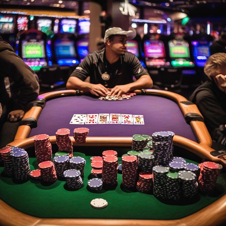 Brian Rast celebrates winning WSOP $10k Razz Championship with trophy.
