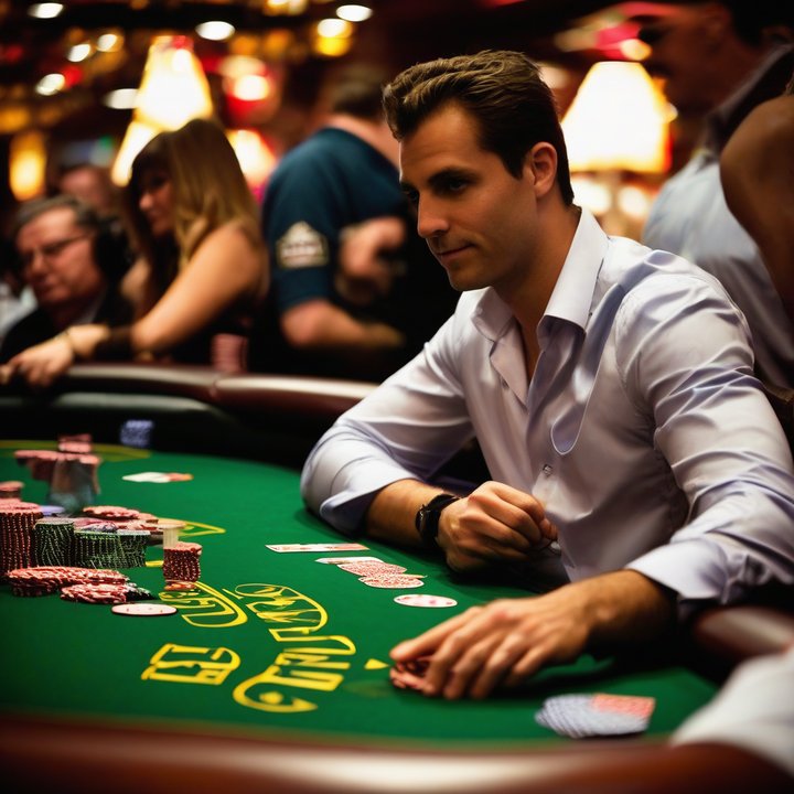 Craig Savage holds WSOP trophy after winning $500 No Limit Hold'em Freezeout event.