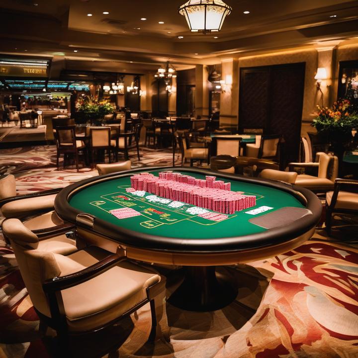 Poker players competing in a tournament with laptops and cards visible.