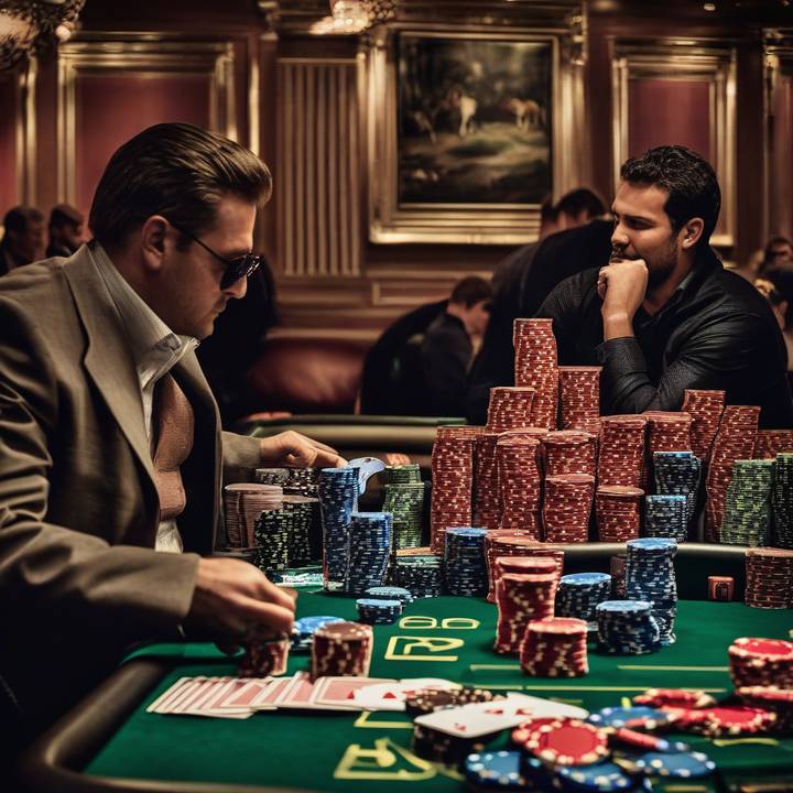 Chad Eveslage holds fourth World Series of Poker bracelet aloft in celebration.