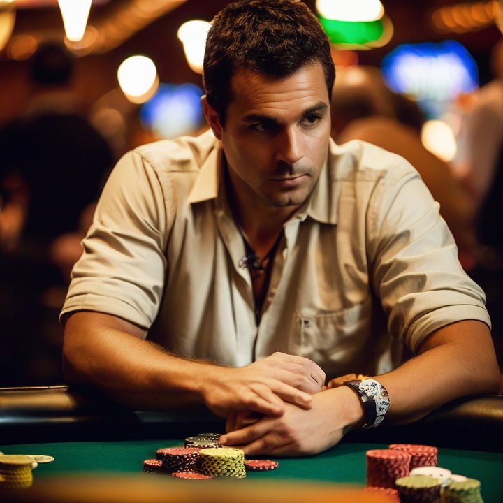 Daniel Negreanu playing poker at a tournament table.