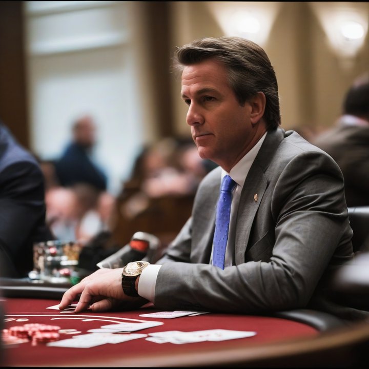 Doug Polk speaking with a US Senator about poker taxation changes.