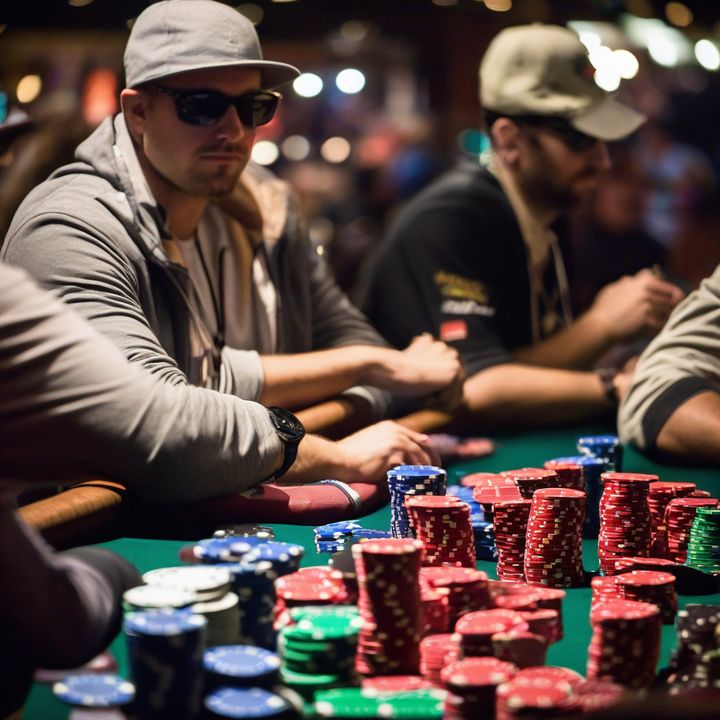 Faraz Jaka reacts after busting the WSOP Main Event with seven-deuce.