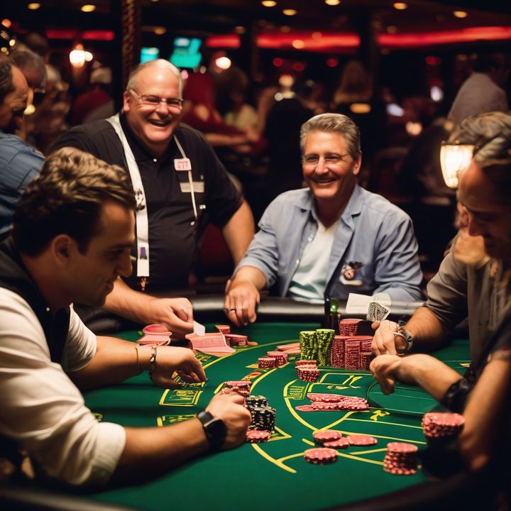 Ferenc Deak holds $1K PLO Mystery Bounty bracelet after winning tournament.