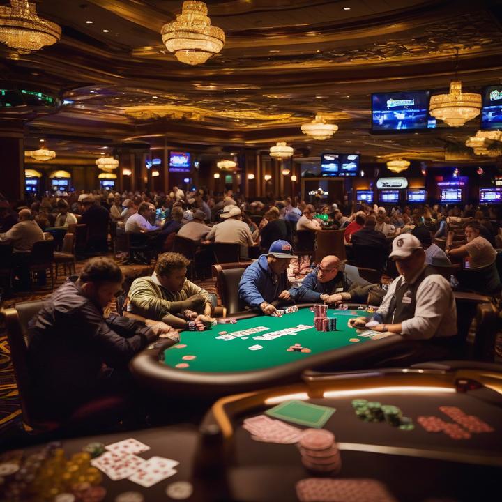 Four finalists at the 2025 WSOP Main Event poker tournament table.