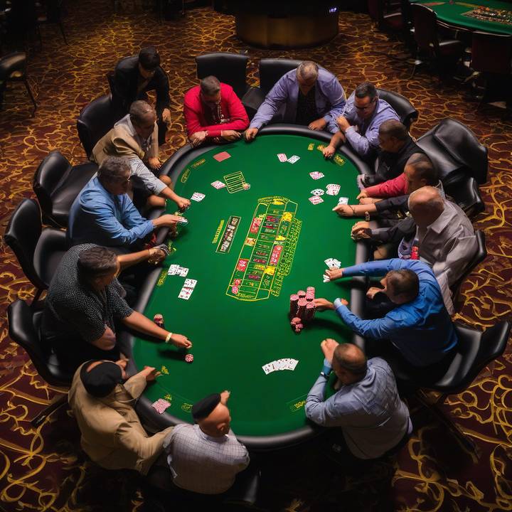 Greg Merson plays at the 2025 Main Event poker tournament table.