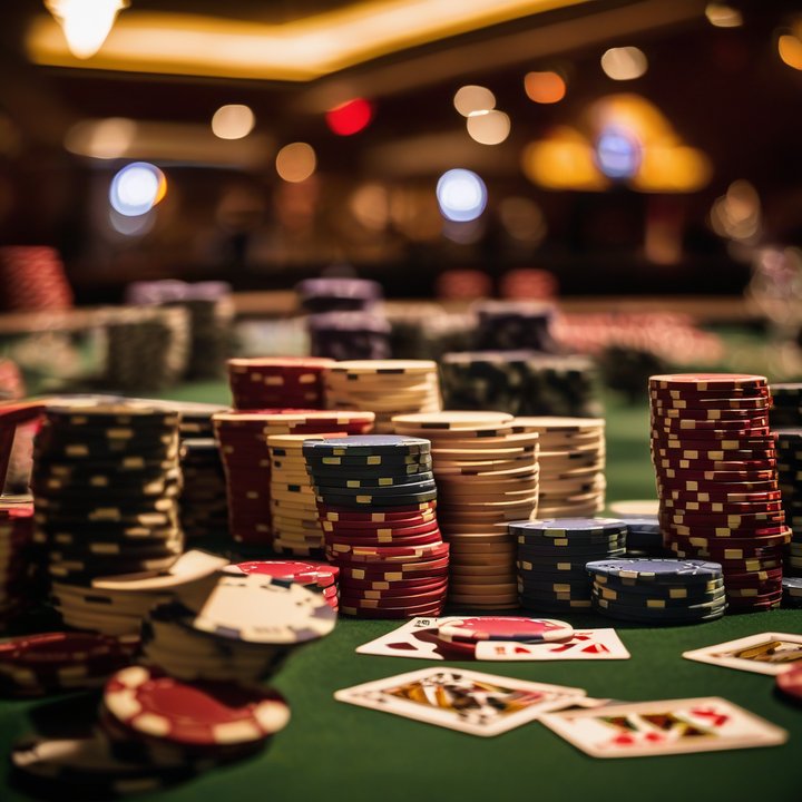 Poker players competing in the WPT Global Summer Million Mystery Bounty tournament.