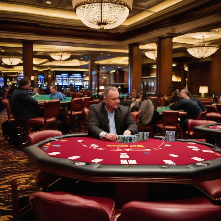 Susan Faber playing poker at the WSOP Main Event table.