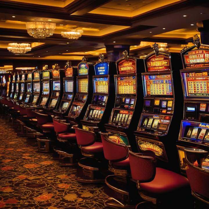 Atlantic City casino slot machines amid $2.5M jackpot dispute litigation.