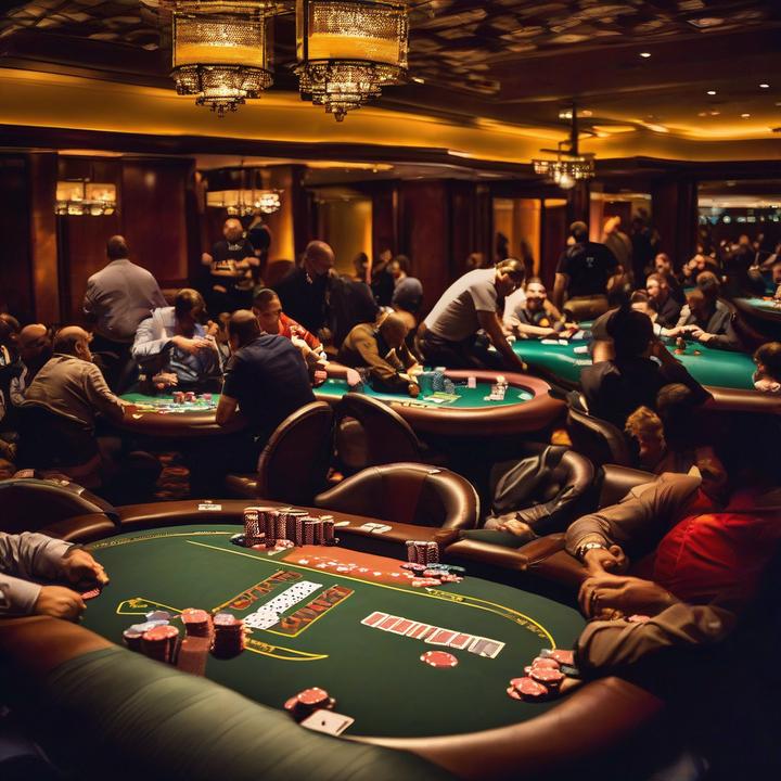 Poker players competing at PokerStars WCOOP Boot Camp tournament table.