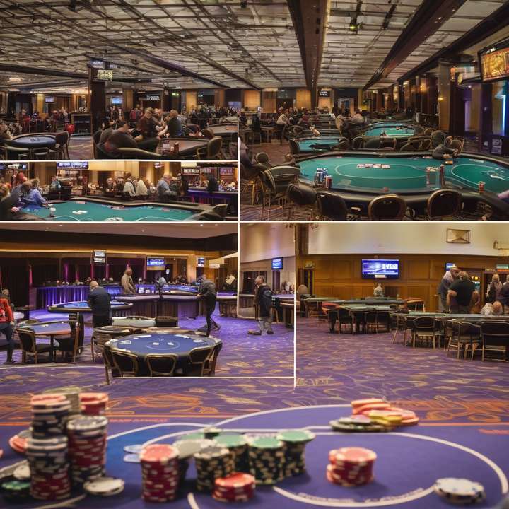 Poker players competing at a GUKPT tournament table.