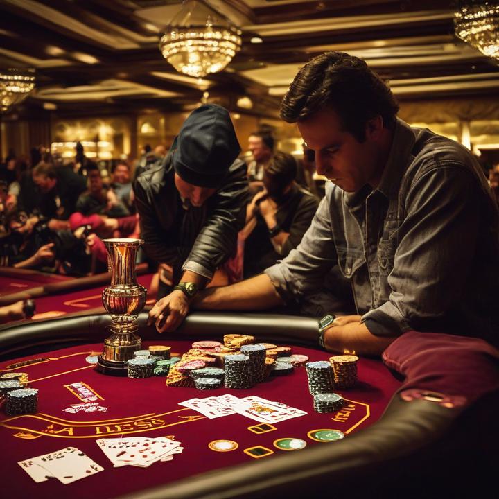 Poker players competing in WPT Global's Weekly Golden Bounty tournament online.
